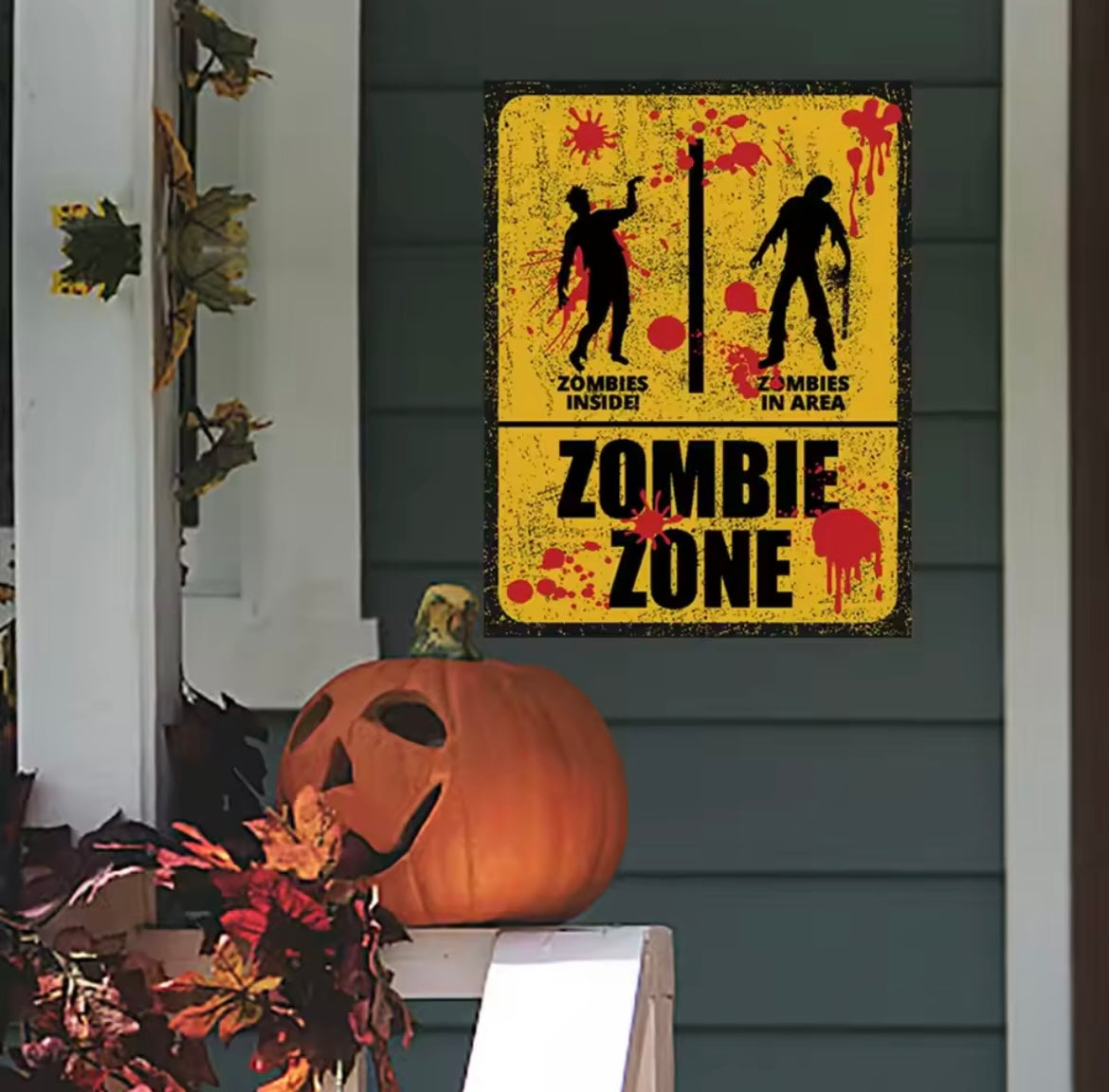 Halloween Bathroom Decorative Sign