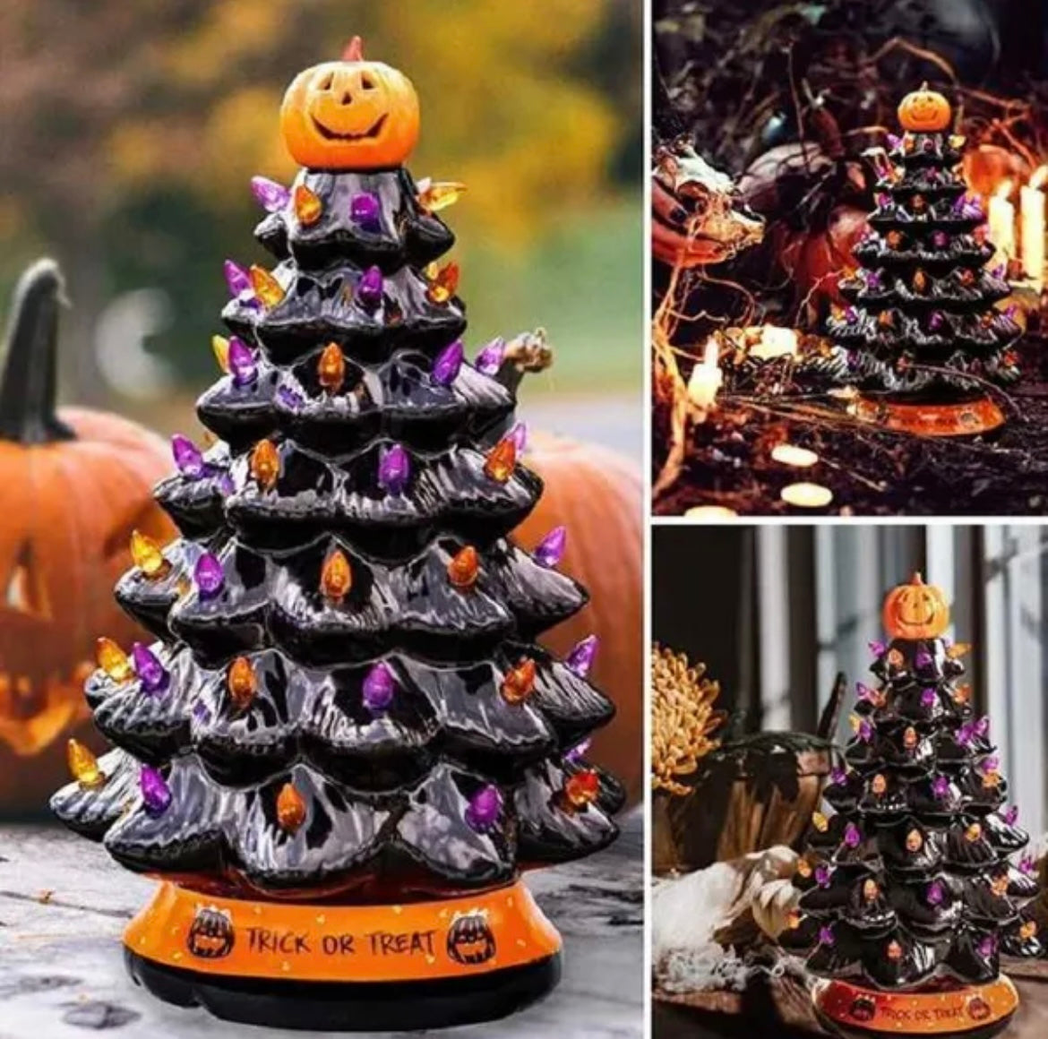 Light Up Halloween Christmas Tree